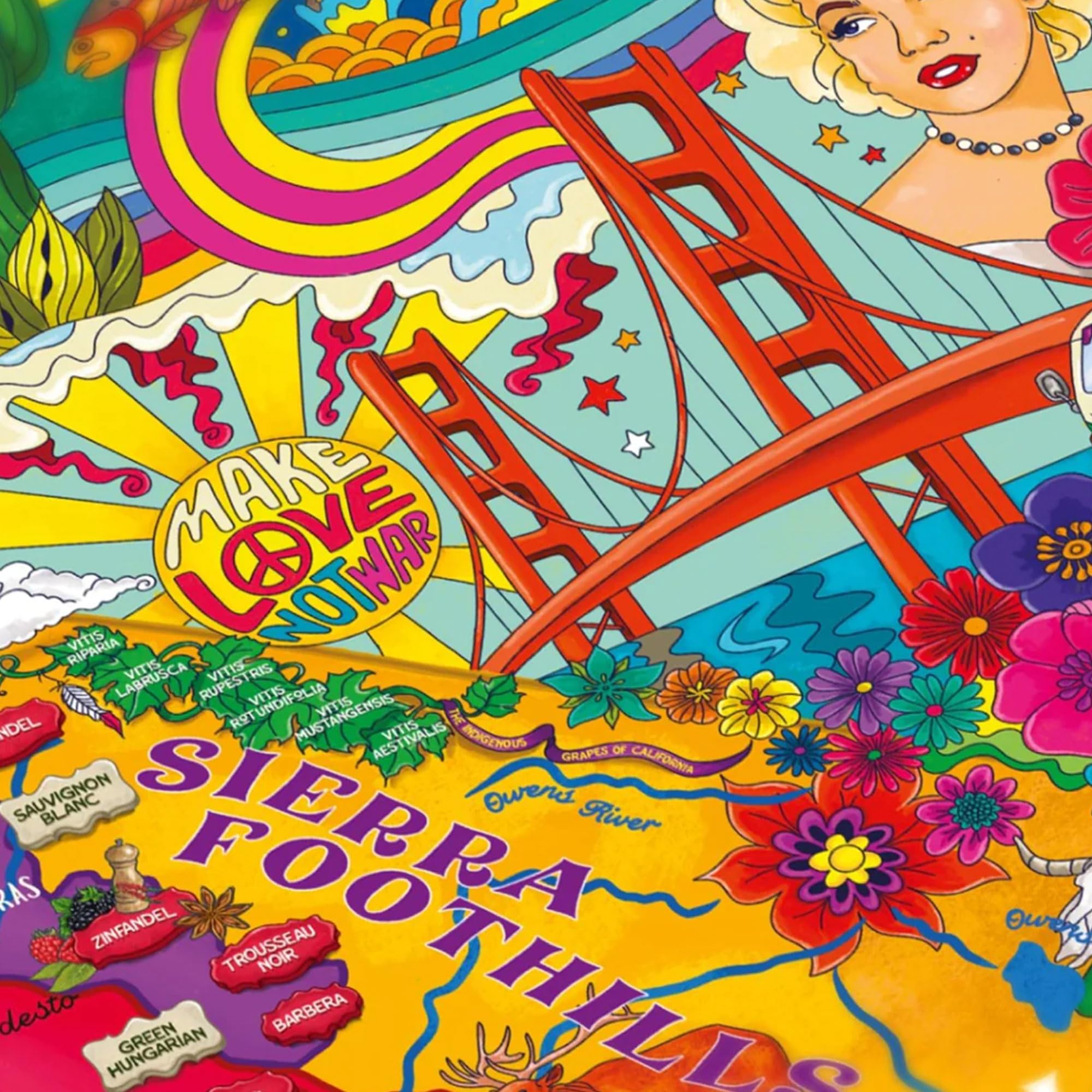 カリフォルニア 1000ワインパズル Amazon | カリフォルニアワインパズル - 手描きのジグソーパズル 1000